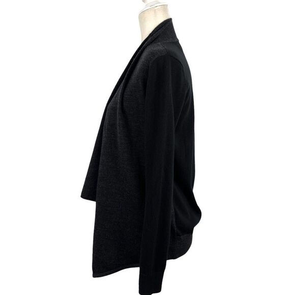 All Saints Drina Draped 100% Wool Knit Asymmetrical Zip Cardigan Sweater Size 0 - Picture 9 of 16